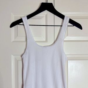 Cotton on white tank